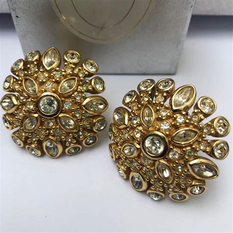 vintage chr. dior earrings|christian dior earrings vintage.